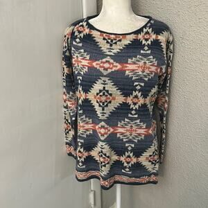 DENIM & SUPPLY Ralph Lauren Pullover S Aztec Southwestern Heritage Preppy Winter